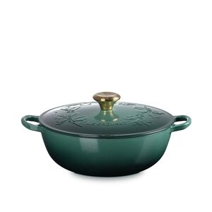 Le Creuset Holly Collection Soup Pot - Artichaut Green 4.5qt Dutch Oven